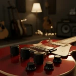 Professional 4PCS Black Guitar Control Knobs - Matte Finish And Easy Adjustments New. Price: $28.49.