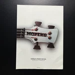 Samson Hartke Bass Guitars 1999 Vintage Print Ad 8"X11" Only Used. Price: $8.99.
