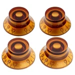 Musiclily Pro 4 Piece Amber Metric 18 Spline Hat Knob For Asia Import Guitar Pot New. Price: $11.84.