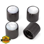 Swhmc 4PC Black Pearl White Guitar Volume Knobs 6MM Metal New. Price: $27.99.