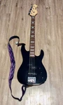 Harmony Electric Bass Guitar Black W/soft Bag, Rare, Age Unknown, Reserve! Used. Price: $225.00.