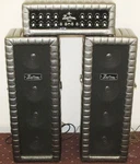 Vintage 1970S Kustom K100-5 Amp & 595 Pa Speaker Set Vinyl Glitter Nm W/ Covers Used. Price: $1499.99.