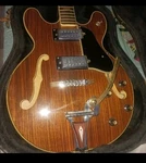 Vintage Rare Walnut 1970S Univox Electric Guitar Used. Price: $499.99.