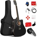 Vangoa Acoustic Electric Guitar Bundle Full Size Cutaway New. Price: $134.96.