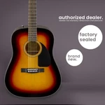 Fender CD60 Dreadnought Acoustic Guitar Sunburst New. Price: $179.97.