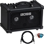 Boss Dual Cube Lx Portable Bass Guitar Combo Amplifier W/ Instrument Cable New. Price: $329.99.