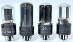 Vintage Untested Mixed Brand Electron Vacuum Tube Lot Of 4 Used. Price: $17.99.