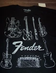Fender Stratocaster Guitars Amp T-shirt Mens Large New W/ Tag. Price: $20.00.