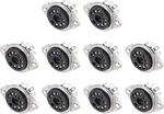 Meccanixity 10 Pcs 9PIN Tube Bakelite Socket,vacuum 28MM, Black New. Price: $23.20.