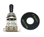 Dopro Lp Guitar 3 Way Toggle Switch Chrome With Black Tip And Rhythm Treble Plat New. Price: $11.92.