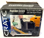 Crate Profiler Model 5 Guitar Amp W/effects 2 Speaker Dual Power Mini Works Used. Price: $90.00.