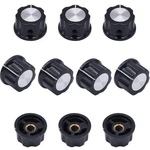 Taiss 10PCS Potentiometer Knobs Dia. Shaft Silver Tone A02-6MM, New. Price: $11.84.
