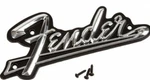 Genuine Fender Amplifier Parts - Blackface Metal Logo Plate With Screws New. Price: $15.54.