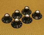 099-0930-000 (6) Genuine Fender Vintage Black Skirted 1-10 Amplifier Knobs New. Price: $29.00.