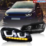 Led Head Lights For Vw Volkswagen GOLF6 MK6 Gti Halogen 2010-2014 Frontlamps L+r New. Price: $314.99.