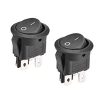 Uxcell Dpst Boat Rocker Switch Round Toggle For 4PINS-2PCS-BLACK Brand. Price: $16.99.