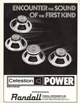 Vtg 70S Celestion Speakers Magazine Print Ad Randall G12 30 50 65 125 Pinup Page. Price: $7.99.