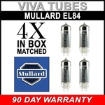 Brand New Plate Current Matched Quad (4) Mullard Reissue EL84 / 6BQ5 Tubes Unspecified. Price: $140.03.