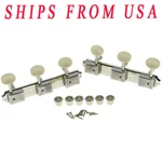 Kaish Nickel W/ Ivory Vintage On Plate 3X3 Guitar Tuning Keys For Lp Sg Jr New. Price: $19.98.