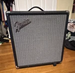 Fender Rumble 25W Solid State Bass Combo Amp 1-CHANNEL Speaker Tag On, New Open. Price: $60.00.