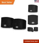 Acoustic Audio 400W Black Bookshelf Speakers - Compact Mountable Perfection New. Price: $100.99.