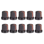 Uxcell 10PCS 6MM Shaft Hole Knob For Speaker Effect Pedal Amplifier Black Red New. Price: $11.05.