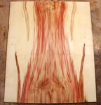 Curly Red Flame Box Elder Maple Drop Top .29" Thk Bass Guitar Tonewood 2663. Price: $79.99.