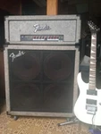 Fender 80 Amplifier And 4-12S Cabinet Used. Price: $350.00.