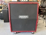 Mesa Boogie 4X12 4FB Oversized Recto Cabinet- Custom Red Crocodile Tolex W/cover Used. Price: $1199.00.