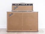 1964 Fender Bassman 6G6-B Tuxedo Brown Panel Blonde Vintage Piggyback Tube Amp Used. Price: $5199.99.