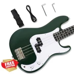 Demusea 4 String Bass Guitar Glossy Green Beginner Practice Full Size New. Price: $169.99.