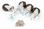 Genuine Fender Heavy Duty Pop-in Amplifier/amp Casters/whels (4) W/ Hardware New. Price: $36.99.