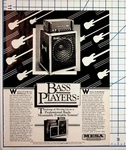Vintage Mesa/boogie Bass Players D-180 Amp Roadready Cabinet Ephemera Used. Price: $18.05.