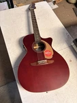 Fender Newporter Acoustic-electric Guitar Midnight Wine Open. Price: $260.13.