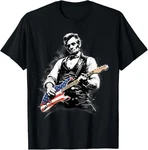 Abraham Lincoln Abe Playing Guitar T-shirt New. Price: $18.99.