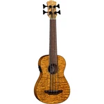 Luna Guitars Bari-bass Quilt Top Acoustic Electric Ukulele Satin Natural New. Price: $369.00.