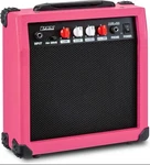 Lyxpro Electric Guitar 20 Watt Amplifier W/built-in Speaker, Pink Open. Price: $39.95.