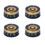 Xiyangjuan 4PCS Electric Guitar Knobs Gold Black Speed Volume Tone New. Price: $16.26.