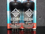 Platinum Matched Pair (2 Tubes) EF184 Telefunken 6EJ7 West Germany Open. Price: $59.50.