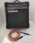 KS10 Samick 10-WATT Compact Practice Guitar Amplifier With Reverb Braided Cable Used. Price: $75.00.