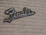 Vintage 1960-70S Usa Chrome Fender Guitar Amplifier Logo Plate Used. Price: $29.00.