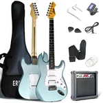 Electric Guitar Kit 39 Full Size Hss Pickups 20W Amp Beginner Ermik Solid Body New. Price: $179.99.