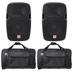 (2) Rockville SPGN128 12" 2400W Dj Pa Speakers 8-OHM+SPEAKER Bags New. Price: $329.80.