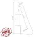 Dopro Lp Guitar Pickguard Bracket Red Pearl Usa Les Paul Black Screws New. Price: $20.00.