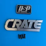 Crate GFX-15 Guitar Amplifier Oem Part: Plastic Emblem & Dsp Badge Tag Plate Used. Price: $10.35.