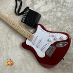 Custom 6-STRING Electric Guitar: Red Tremolo Sss Pickups + 5W Portable Amplifier New. Price: $133.20.