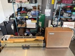 Magnatone Steel Lap Guitar "1950" & Varsity Deluxe Model 108 As-is. Price: $1249.95.