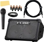 Roland Cube Street Ex 4-CHANNEL 50-WATT Battery-powered Amplifier W/ Microphone New. Price: $719.99.