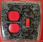 Dexter Lock Antique Pewter Stylset Outlet & Toggle Wallplate Cover Vintage New. Price: $14.47.
