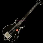 Electric Bass Guitar 4 String Custom Black Peach Shaped White Edge Fast Delivery New. Price: $288.10.